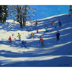 Andrew Macara - Obrazová reprodukce Blue shadows, Morzine, (40 x 35 cm)