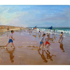 Andrew Macara - Obrazová reprodukce Flags and reflections, Montalivet, (40 x 35 cm)