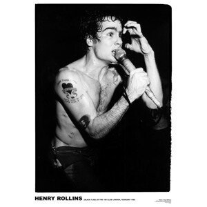 Plakát, Obraz - Black Flag - Henry Rollins ’81, (59.4 x 84 cm)