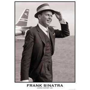 Plakát, Obraz - Frank Sinatra - London Airport 1961, (59.4 x 84 cm)