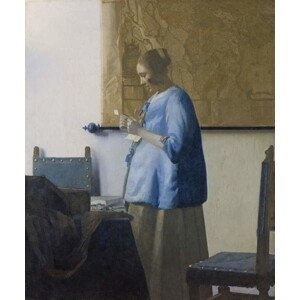 Jan (1632-75) Vermeer - Obrazová reprodukce Woman Reading a Letter, c.1662-63, (35 x 40 cm)