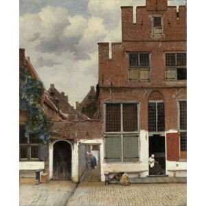 Jan (1632-75) Vermeer - Obrazová reprodukce View of Houses in Delft, known as 'The Little Street', (35 x 40 cm)