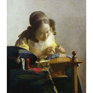 Jan (1632-75) Vermeer - Obrazová reprodukce The Lacemaker, 1669-70, (35 x 40 cm)