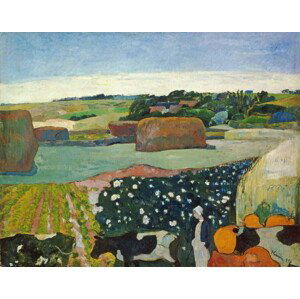 Paul Gauguin - Obrazová reprodukce Haystacks in Brittany, 1890, (40 x 30 cm)