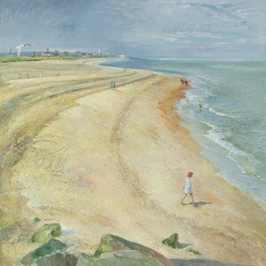Timothy Easton - Obrazová reprodukce The Curving Beach, Southwold, 1997, (40 x 40 cm)