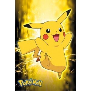 Plakát, Obraz - Pokemon - Pikachu Neon, (61 x 91.5 cm)