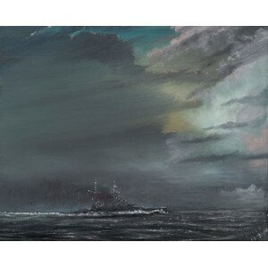 Vincent Alexander Booth - Obrazová reprodukce HMS Hood 1941, 2014,, (40 x 30 cm)