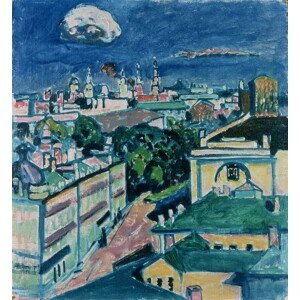 Wassily Kandinsky - Obrazová reprodukce View of Moscow, (35 x 40 cm)