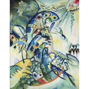 Wassily Kandinsky - Obrazová reprodukce Blue Comb, 1917, (30 x 40 cm)