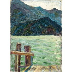Wassily Kandinsky - Obrazová reprodukce Kochelsee over the bay, 1902, (30 x 40 cm)