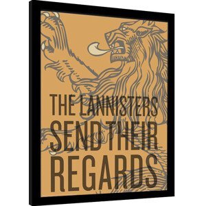 Obraz na zeď - Hra o Trůny (Game of Thrones) - The Lannisters Send Their Regards
