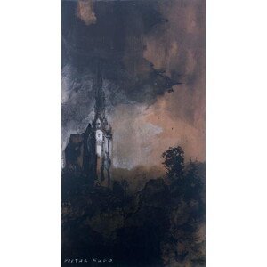 Victor Hugo - Obrazová reprodukce The Castle in the Moonlight, (22.5 x 40 cm)