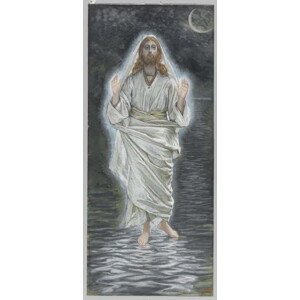 James Jacques Joseph Tissot - Obrazová reprodukce Jesus Walks on the Sea, (22.2 x 50 cm)