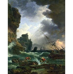Claude Joseph Vernet - Obrazová reprodukce The Storm, 1777, (30 x 40 cm)
