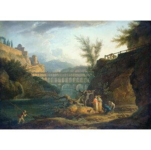 Claude Joseph Vernet - Obrazová reprodukce Noon, 1760, (40 x 30 cm)