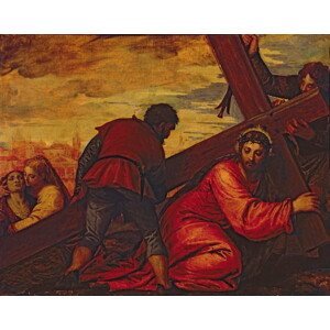 (1528-88) Veronese - Obrazová reprodukce Christ Sinking under the Weight of the Cross, (40 x 30 cm)