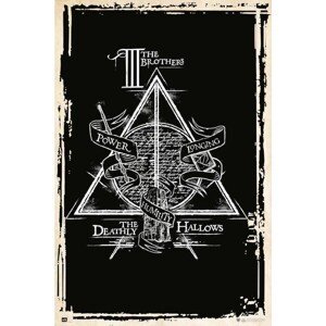Plakát, Obraz - Harry Potter - Deathly Hallows Symbol, (61 x 91.5 cm)