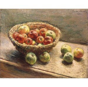 Monet, Claude - Obrazová reprodukce A Bowl of Apples; Le Panier de Pommes, 1880, (40 x 30 cm)