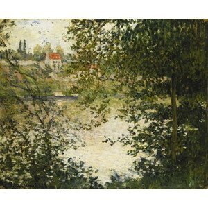 Monet, Claude - Obrazová reprodukce A View Through the Trees of La Grande Jatte Island, (40 x 35 cm)