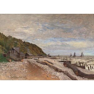 Monet, Claude - Obrazová reprodukce Boatyard Near Honfleur; Le Chantier de Petits Navires, pres de Honfleur, (40 x 30 cm)