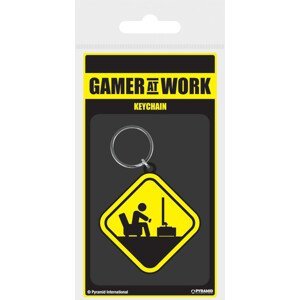 Klíčenka Gamer At Work - Caution Sign
