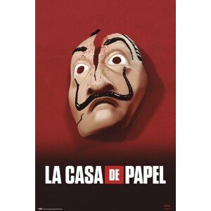 Plakát, Obraz - La Casa De Papel - Mask, (61 x 91.5 cm)