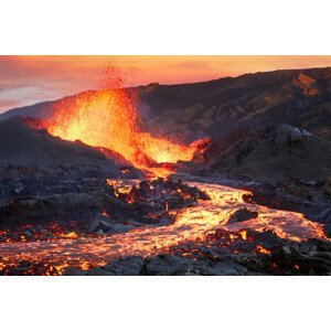 Umělecká fotografie La Fournaise Volcano, Barathieu Gabriel, (40 x 26.7 cm)