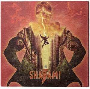 Obraz na plátně Shazam - Shake The Heavens, (40 x 40 cm)