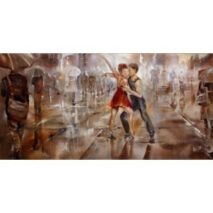 Ilustrace It´s raining again, Annette Schmucker, (40 x 20 cm)