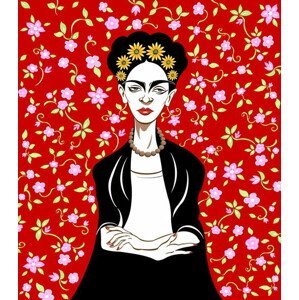 Osborne, Neale - Obrazová reprodukce Frida Kahlo, 2018, (35 x 40 cm)