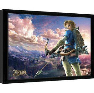 Obraz na zeď - The Legend Of Zelda: Breath Of The Wild - Hyrule Scene Landscape, 40x30 cm