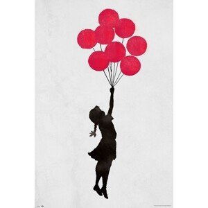 Plakát, Obraz - Banksy - Floating Girl, (61 x 91.5 cm)
