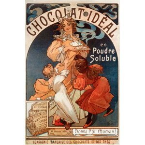 Mucha, Alphonse Marie - Obrazová reprodukce Chocolate Ideal, (26.7 x 40 cm)