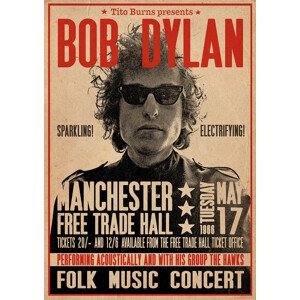 Plakát, Obraz - Bob Dylan - Poster, (59.4 x 84.1 cm)