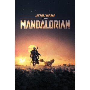 Plakát, Obraz - Star Wars: The Mandalorian - Dusk, (61 x 91.5 cm)