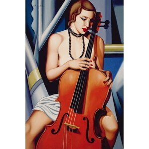 Abel, Catherine - Obrazová reprodukce Woman with Cello, (26.7 x 40 cm)