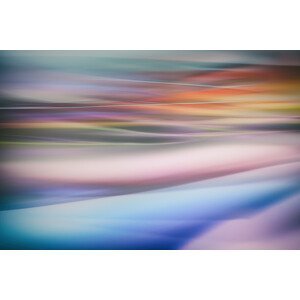 Umělecká fotografie Rainbow stripes, keren or, (40 x 26.7 cm)