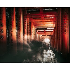 Umělecká fotografie Fushimi Inari Shrine, Carmine Chiriacò, (40 x 30 cm)