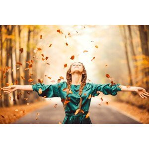 Umělecká fotografie autumn happiness, Rostovskiy Anton, (40 x 26.7 cm)