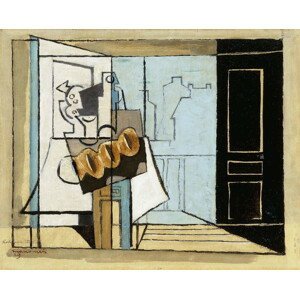Marcoussis, Louis - Obrazová reprodukce Monday, the Open Window; Lundi, la Fenetre Ouverte, (40 x 30 cm)