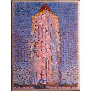 Mondrian, Piet - Obrazová reprodukce The lighthouse of Westkapelle, Veere, Zelande, (30 x 40 cm)