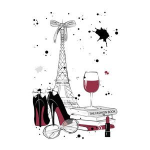 Ilustrace Paris Style, Martina Pavlova, (30 x 40 cm)