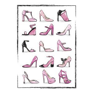 Ilustrace Pink Shoes, Martina Pavlova, (30 x 40 cm)