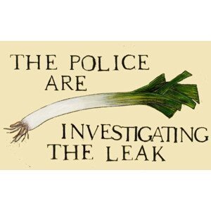 Thompson-Engels, Sarah - Obrazová reprodukce The police are investigating the leak, (40 x 24.6 cm)