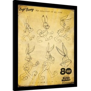 Obraz na zeď - Looney Tunes - Bugs Bunny The Evolution Of An Icon