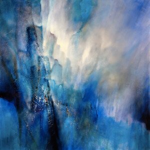 Ilustrace Blue light, Annette Schmucker, (40 x 40 cm)