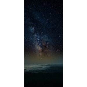 Umělecká fotografie Astrophotography picture of Granadella landscape with milky way on the night sky., Javier Pardina, (22.7 x 50 cm)