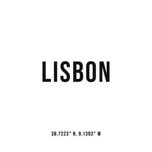 Ilustrace Lisbon simplecoordinates, Finlay & Noa, (30 x 40 cm)