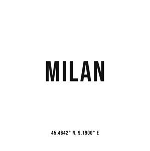 Ilustrace Milan simple coordinates, Finlay & Noa, (30 x 40 cm)