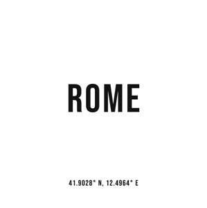 Ilustrace Rome simple coordinates, Finlay & Noa, (30 x 40 cm)